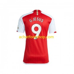 Maillot Arsenal Gabriel Jesus 9 Domicile Tenue pour Homme 2023-2024 Manche Courte