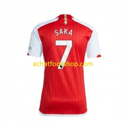 Maillot Arsenal Saka 7 Domicile Tenue pour Homme 2023-2024 Manche Courte