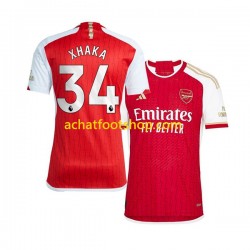 Maillot Arsenal Xhaka 34 Domicile Tenue pour Homme 2023-2024 Manche Courte