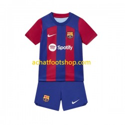 Maillot FC Barcelone Domicile Tenue pour Enfant 2023-2024 Manche Courte Maillot FC Barcelone Domicile Tenue pour Enfant 2023-2024 Manche Courte