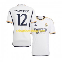 Maillot Real Madrid Camavinga 12 Domicile Tenue pour Homme 2023-2024 Manche Courte