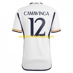 Maillot Real Madrid Camavinga 12 Domicile Tenue pour Homme 2023-2024 Manche Courte