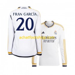 Maillot Real Madrid Fran Garcia 20 Domicile Tenue pour Homme 2023-2024 Manche Longue