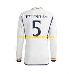 Maillot Real Madrid Jude Bellingham 5 Domicile Tenue pour Homme 2023-2024 Manche Longue