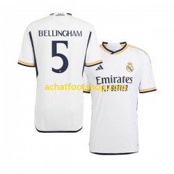 Maillot Real Madrid Jude Bellingham 5 Domicile Tenue pour Homme 2023-2024 Manche Courte