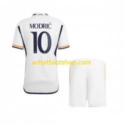Maillot Real Madrid Modrić 10 Domicile Tenue pour Enfant 2023-2024 Manche Courte
