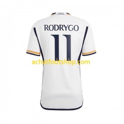 Maillot Real Madrid Rodrygo Goes 11 Domicile Tenue pour Homme 2023-2024 Manche Courte