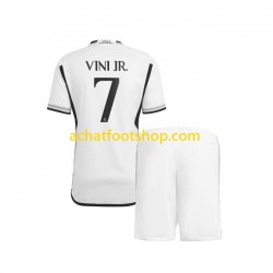 Maillot Real Madrid Vinicius Junior 7 Domicile Tenue pour Enfant 2023-2024 Manche Courte