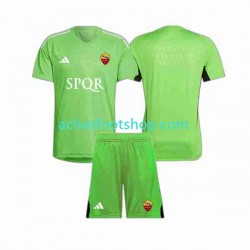 Maillot AS Rome Gardien Extérieur Tenue pour Enfant 2023-2024 Manche Courte