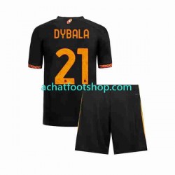 Maillot AS Rome Paulo Dybala 21 3ème Tenue pour Enfant 2023-2024 Manche Courte Maillot AS Rome Paulo Dybala 21 3ème Tenue pour Enfant 2023-2024 Manche Courte