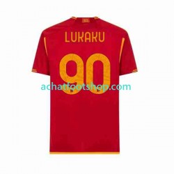 Maillot AS Rome Romelu Lukaku 90 Domicile Tenue pour Homme 2023-2024 Manche Courte Maillot AS Rome Romelu Lukaku 90 Domicile Tenue pour Homme 2023-2024 Manche Courte