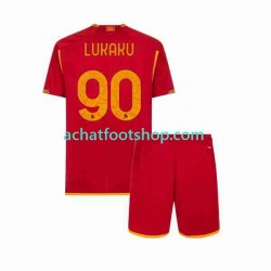 Maillot AS Rome Romelu Lukaku 90 Domicile Tenue pour Enfant 2023-2024 Manche Courte Maillot AS Rome Romelu Lukaku 90 Domicile Tenue pour Enfant 2023-2024 Manche Courte