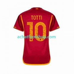Maillot AS Rome Totti 10 Domicile Tenue pour Homme 2023-2024 Manche Courte Maillot AS Rome Totti 10 Domicile Tenue pour Homme 2023-2024 Manche Courte