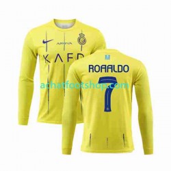 Maillot Al-Nassr Ronaldo 7 Domicile Tenue pour Homme 2023-2024 Manche Longue