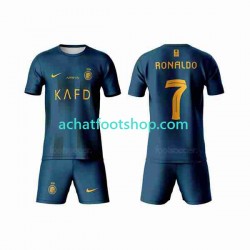 Maillot Al-Nassr Ronaldo 7 Extérieur Tenue pour Enfant 2023-2024 Manche Courte