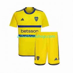 Maillot Boca Juniors Extérieur Tenue pour Enfant 2023-2024 Manche Courte