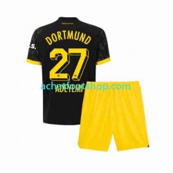 Maillot Borussia Dortmund Karim Adeyemi 27 Extérieur Tenue pour Enfant 2023-2024 Manche Courte