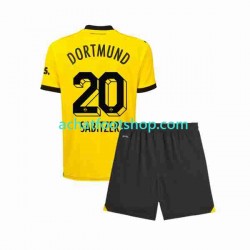 Maillot Borussia Dortmund Marcel Sabitzer 20 Domicile Tenue pour Enfant 2023-2024 Manche Courte