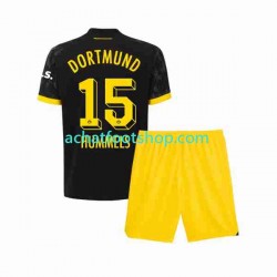 Maillot Borussia Dortmund Mats Hummels 15 Extérieur Tenue pour Enfant 2023-2024 Manche Courte
