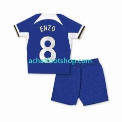 Maillot Chelsea Enzo Fernandez 8 Domicile Tenue pour Enfant 2023-2024 Manche Courte