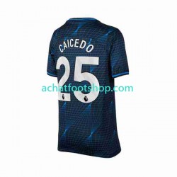 Maillot Chelsea Moises Caicedo 25 Extérieur Tenue pour Homme 2023-2024 Manche Courte