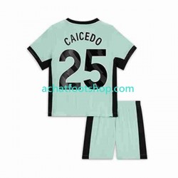 Maillot Chelsea Moises Caicedo 25 3ème Tenue pour Enfant 2023-2024 Manche Courte