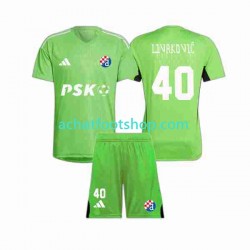 Maillot Dinamo Zagreb Livakovic 40 Gardien Domicile Tenue pour Enfant 2023-2024 Manche Courte