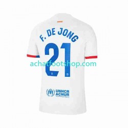 Maillot FC Barcelone Frenkie de Jong 21 Extérieur Tenue pour Homme 2023-2024 Manche Courte