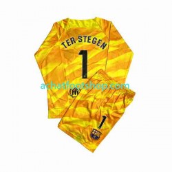 Maillot FC Barcelone Ter Stegen 1 Gardien 4ème Tenue pour Enfant 2023-2024 Manche Longue