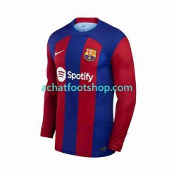 Maillot FC Barcelone Domicile Tenue pour Homme 2023-2024 Manche Longue