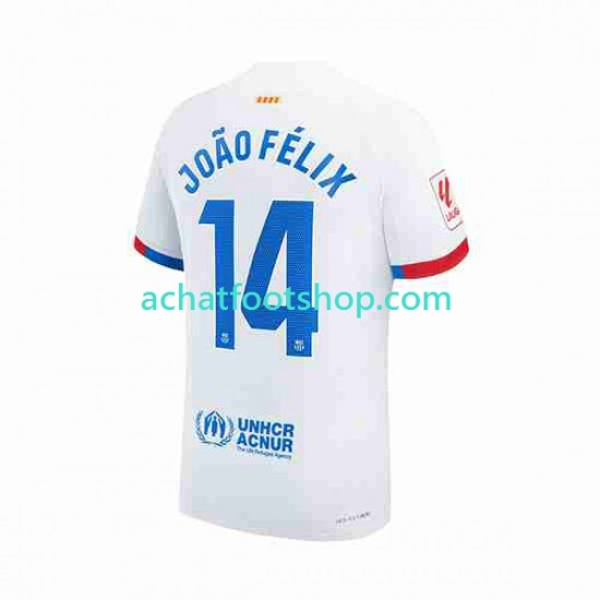 Maillot FC Barcelone Joao Felix 14 Extérieur Tenue pour Homme 2023-2024 Manche Courte
