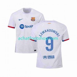 Maillot FC Barcelone LEWANDOWSKI 9 Extérieur Tenue pour Homme 2023-2024 Manche Courte