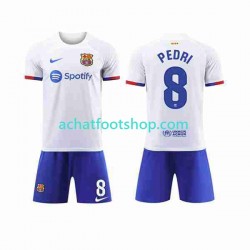 Maillot FC Barcelone Pedri 8 Extérieur Tenue pour Enfant 2023-2024 Manche Courte