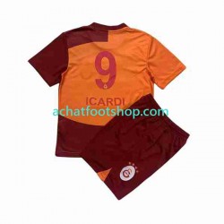 Maillot Galatasaray Icardi 9 Domicile Tenue pour Enfant 2023-2024 Manche Courte