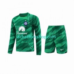 Maillot Inter Milan Gardien Extérieur Tenue pour Enfant 2023-2024 Manche Longue