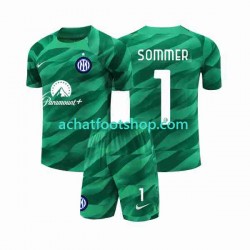 Maillot Inter Milan Sommer 1 Gardien Extérieur Tenue pour Enfant 2023-2024 Manche Courte