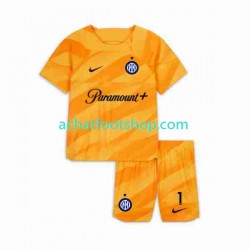 Maillot Inter Milan Sommer 1 Gardien Domicile Tenue pour Enfant 2023-2024 Manche Courte