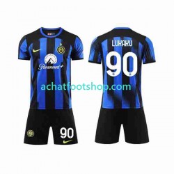 Maillot Inter Milan Lukaku 90 Domicile Tenue pour Enfant 2023-2024 Manche Courte