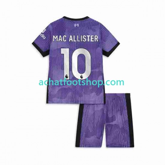Maillot Liverpool Alexis Mac Allister 10 3ème Tenue pour Enfant 2023-2024 Manche Courte