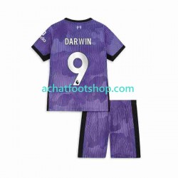 Maillot Liverpool Darwin Nunez 9 3ème Tenue pour Enfant 2023-2024 Manche Courte