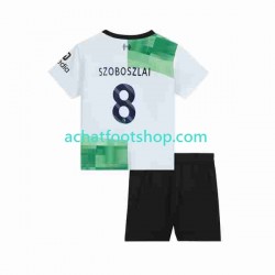 Maillot Liverpool Dominik Szoboszlai 8 Extérieur Tenue pour Enfant 2023 Manche Courte