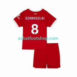 Maillot Liverpool Dominik Szoboszlai 8 Domicile Tenue pour Enfant 2023 Manche Courte