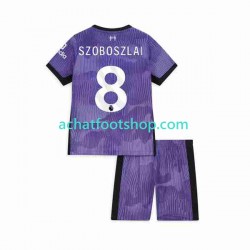 Maillot Liverpool Dominik Szoboszlai 8 3ème Tenue pour Enfant 2023 Manche Courte