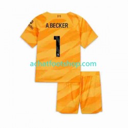 Maillot Liverpool A.Becker 1 Gardien 3ème Tenue pour Enfant 2023-2024 Manche Courte