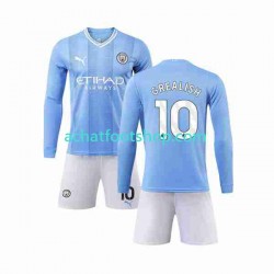Maillot Manchester City Grealish 10 Domicile Tenue pour Enfant 2023-2024 Manche Longue Maillot Manchester City Grealish 10 Domicile Tenue pour Enfant 2023-2024 Manche Longue