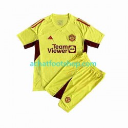 Maillot Manchester United Gardien Extérieur Tenue pour Enfant 2023-2024 Manche Courte
