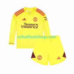 Maillot Manchester United Gardien Domicile Tenue pour Enfant 2023-2024 Manche Longue