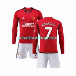 Maillot Manchester United Ronaldo 7 Domicile Tenue pour Enfant 2023-2024 Manche Longue Maillot Manchester United Ronaldo 7 Domicile Tenue pour Enfant 2023-2024 Manche Longue