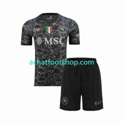 Maillot Naples Halloween Domicile Tenue pour Enfant 2023-2024 Manche Courte Maillot Naples Halloween Domicile Tenue pour Enfant 2023-2024 Manche Courte