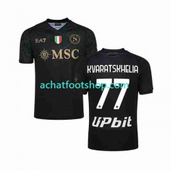 Maillot Naples KVARATSKHELIA 77 3ème Tenue pour Homme 2023-2024 Manche Courte